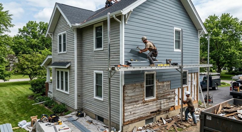 Our team working on Siding Service projects in Clermont County, OH