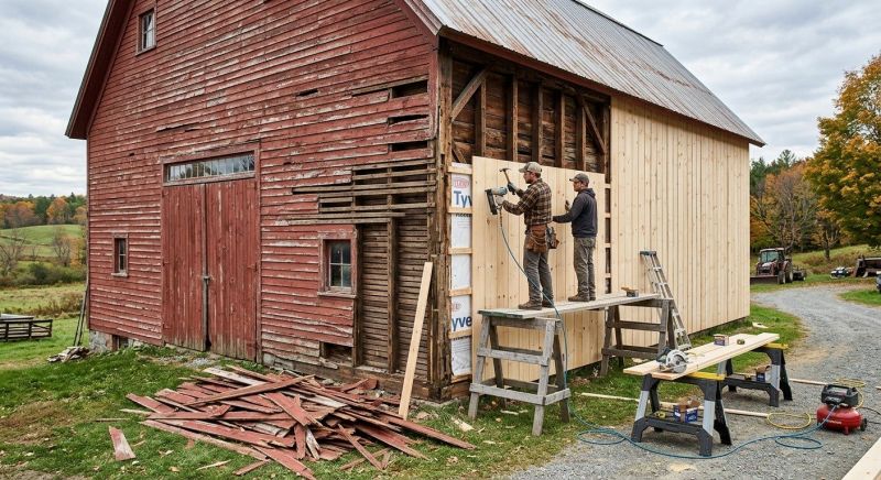 Barn Siding Replacement in Monroe, OH