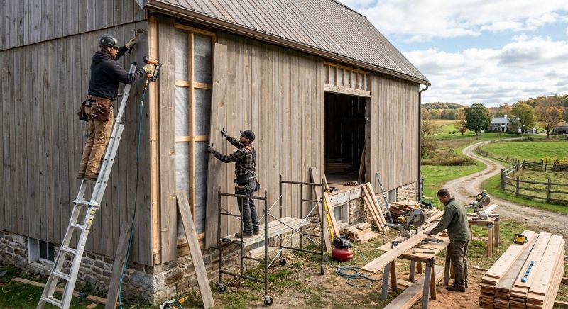 Barn Wood Siding Installation in Clermont County, OH