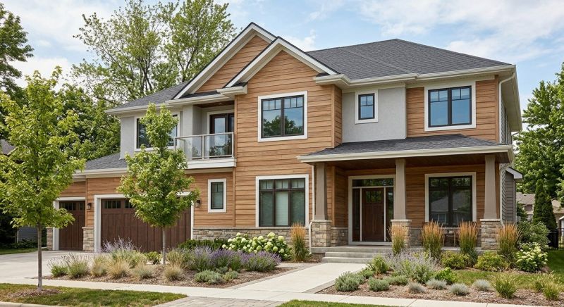 Faux Wood Siding Installation in Amelia, OH