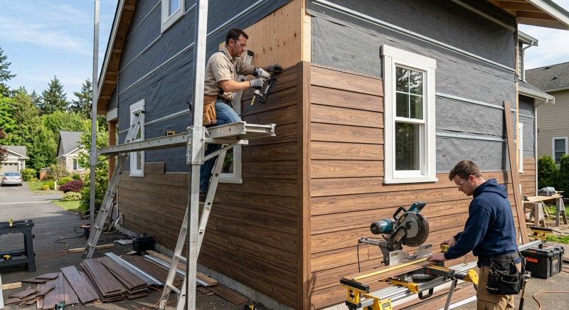 Faux Wood Siding Installation in Clermont County, OH