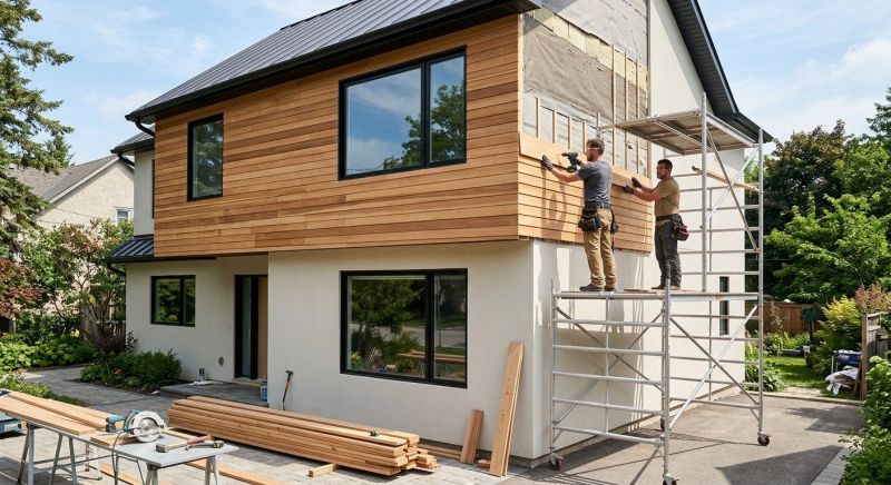 Faux Wood Siding Installation in Milford, OH
