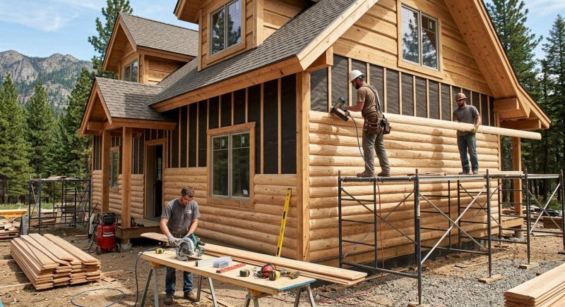Log Siding Installation in Mason, OH