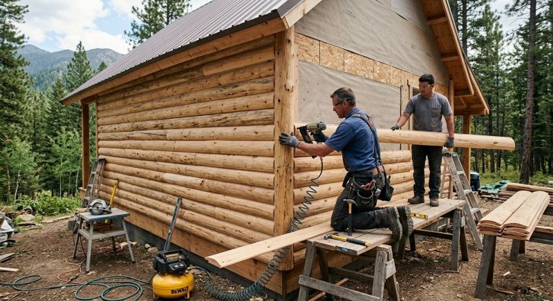 Log Siding Installation in Monroe, OH