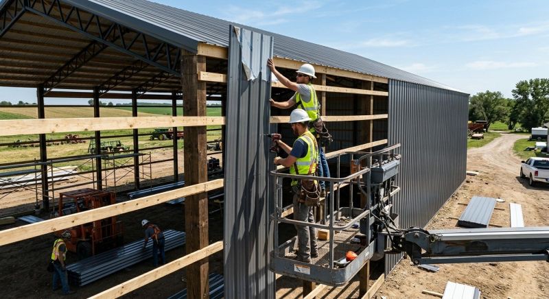 Metal Barn Siding Installation in Clermont County, OH