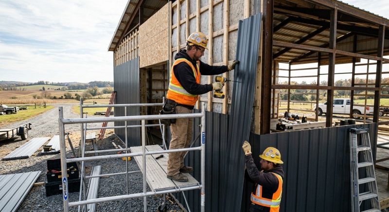 Metal Barn Siding Installation in Clermont County, OH