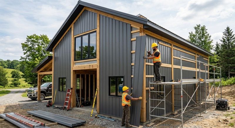 Metal Barn Siding Installation in Clermont County, OH