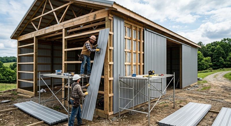 Metal Barn Siding Installation in Clermont County, OH