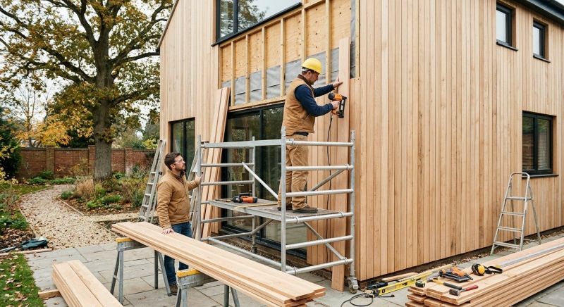 Wood Cladding Installation in Maineville, OH