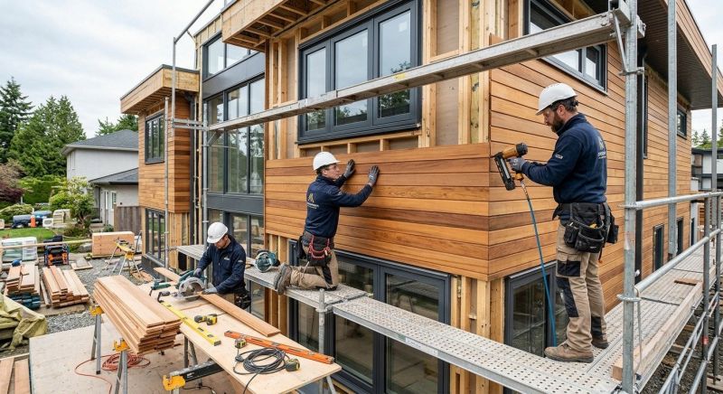 Wood Cladding Installation in Mason, OH